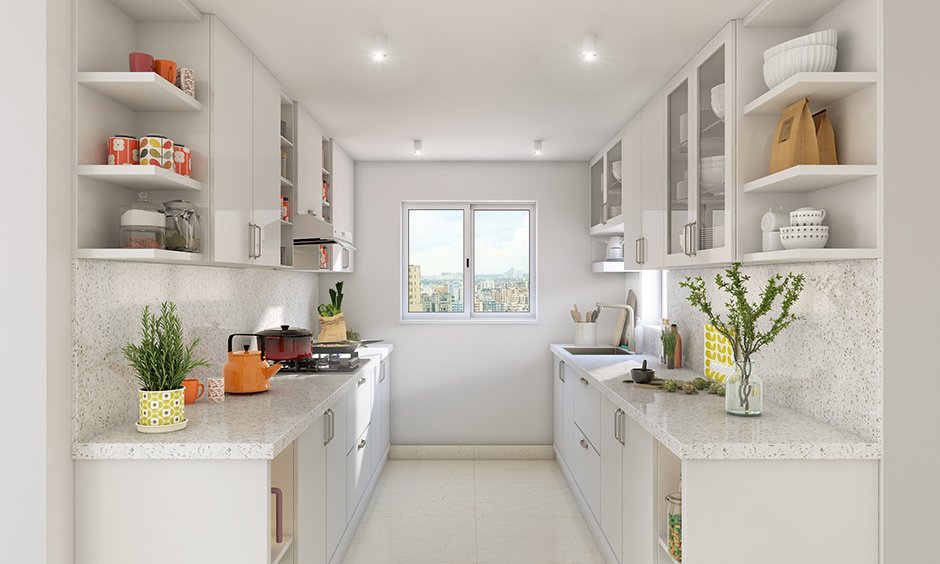 all-white-parallel-kitchen-design